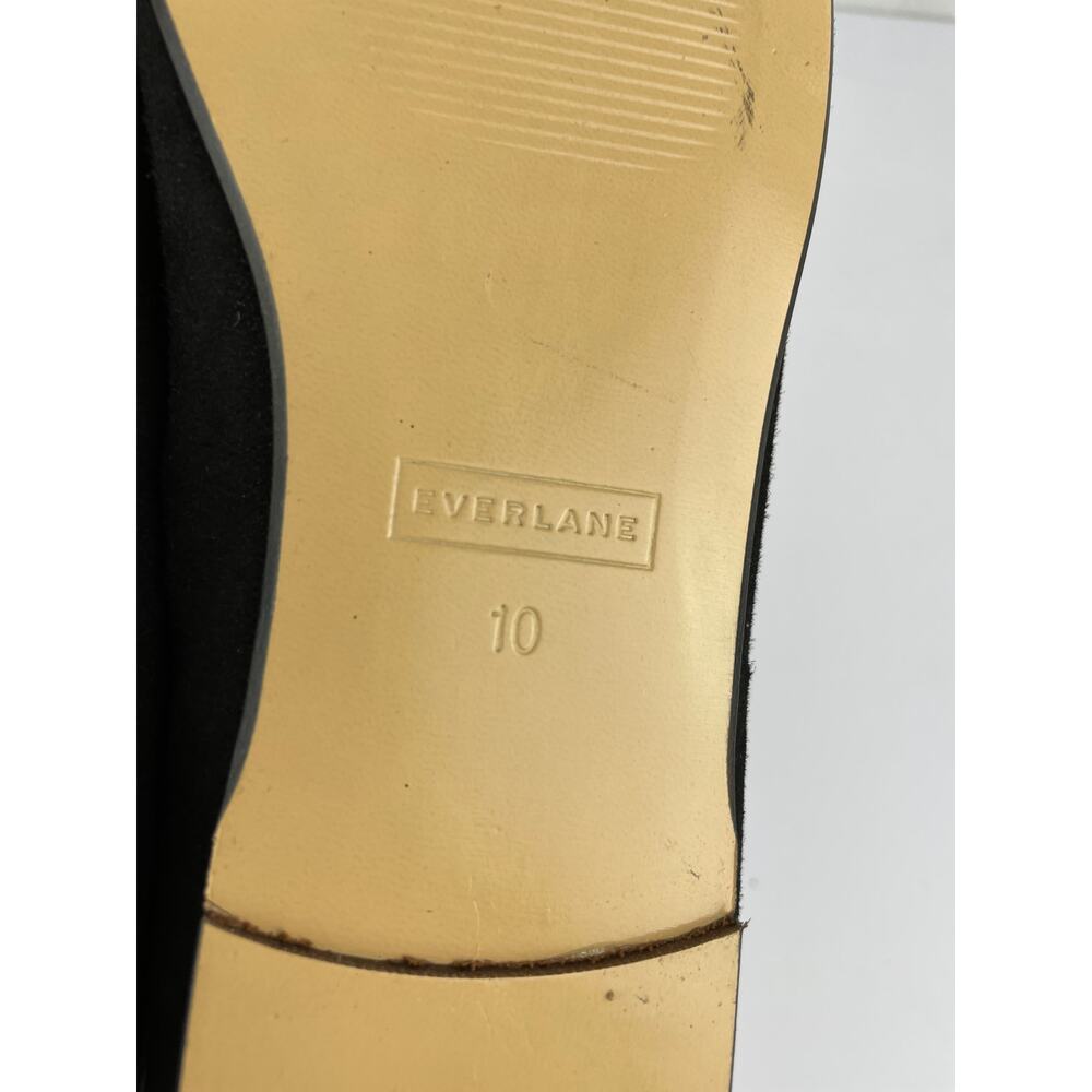 Everlane Italian Leather Day Loafer in BLACK SUEDE Sz10 Slip-on Flat - Picture 7 of 9